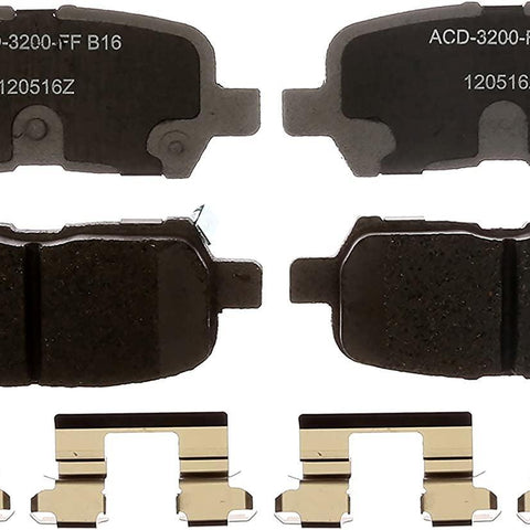 Silver 14D999CHF1 Ceramic Rear Disc Brake Pad Set