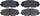 ADVICS AD1210 Ultra-Premium Front Disc Brake Pad Set