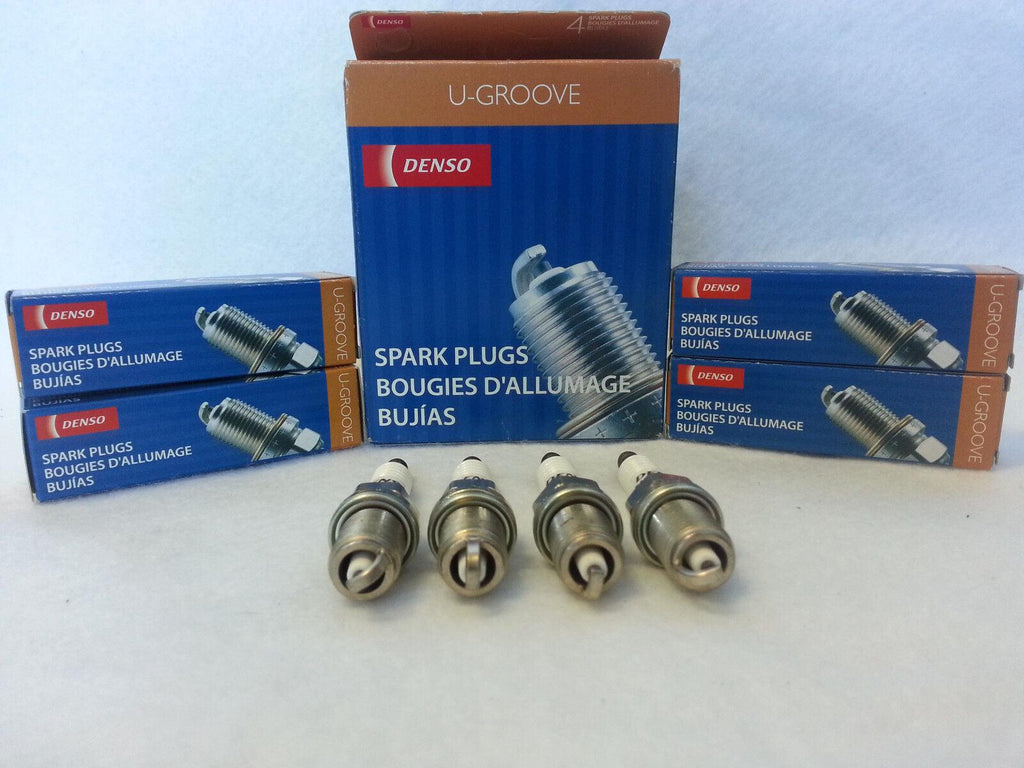 4X DENSO K20PR-U11 (3121) U-Groove Resistor Spark Plug
