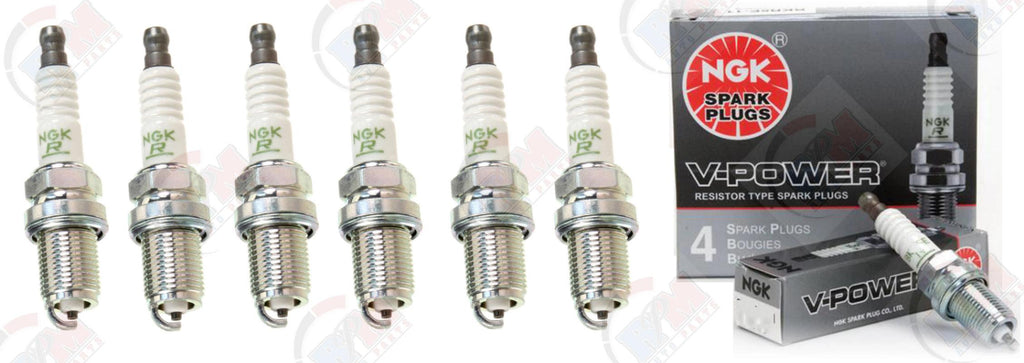NGK "V-POWER" Spark Plugs (Set of 6) for 1993-1998 Jeep Grand Cherokee 4.0L