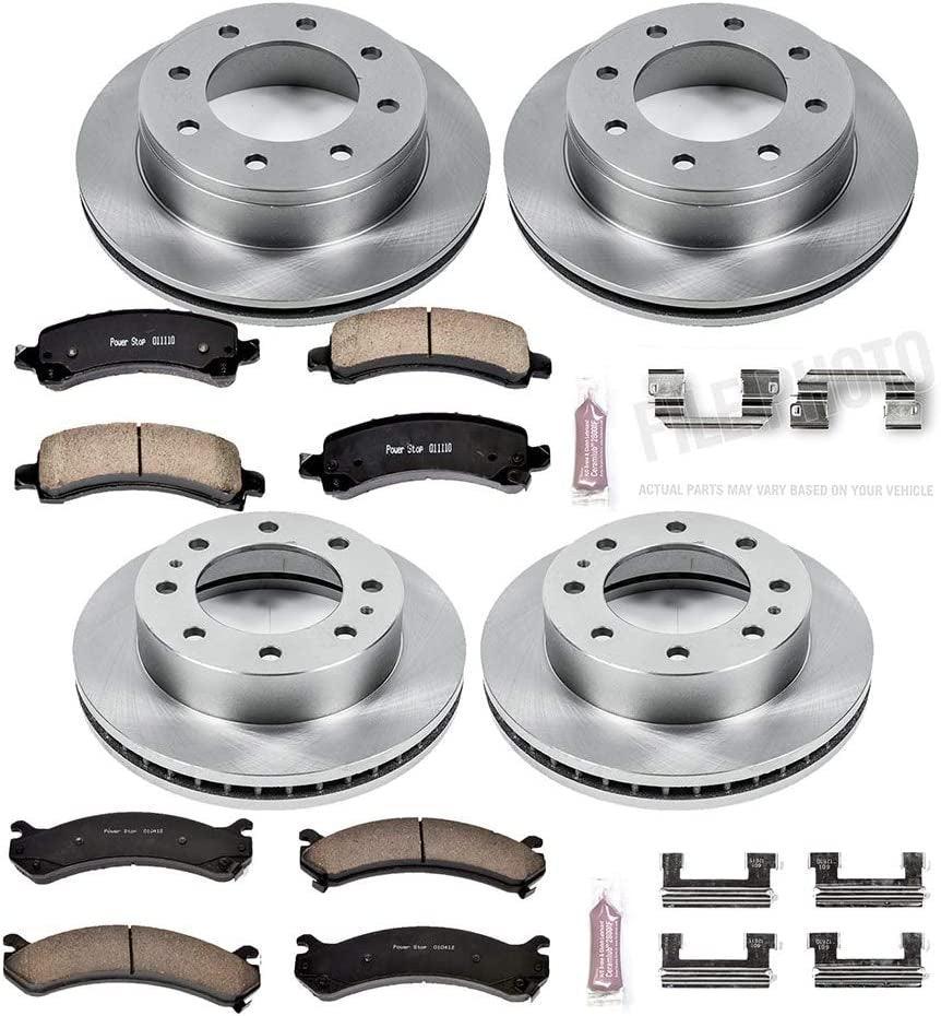 KOE2025 Autospecialty Front and Rear Replacement Brake Kit-Oe Brake Rotors & Ceramic Brake Pads