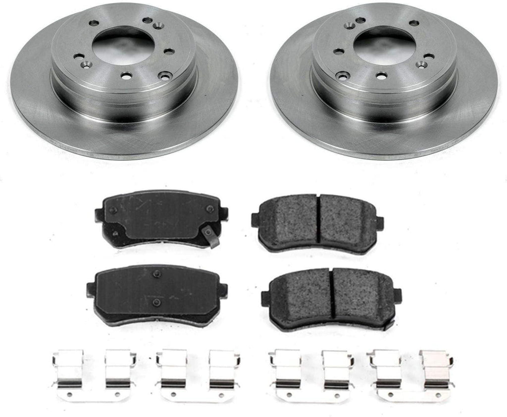 KOE7505 Autospecialty Rear Replacement Brake Kit-Oe Brake Rotors & Ceramic Brake Pads