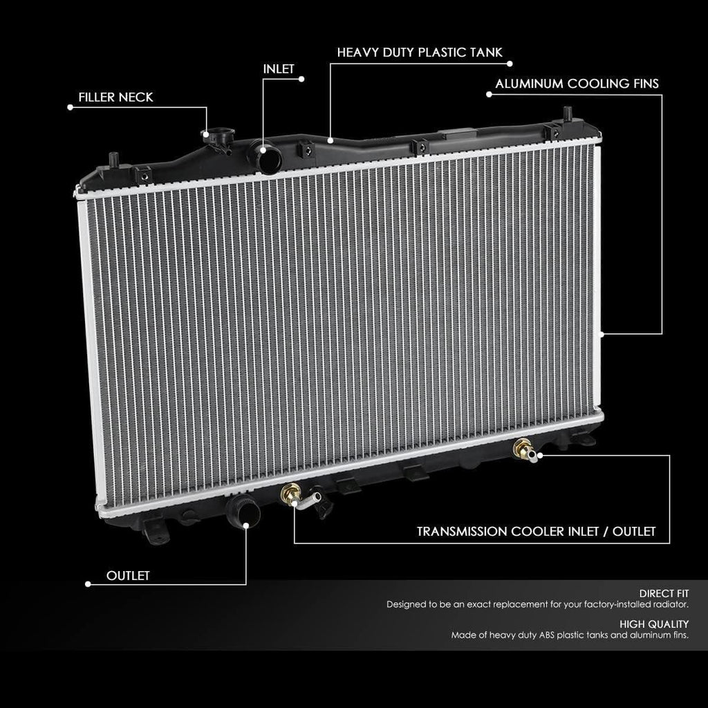 OEM-RA-13360 OE Style 1-Row Aluminum Cooling Radiator Compatible with 13-15 Acura ILX 2.0L 2.4L