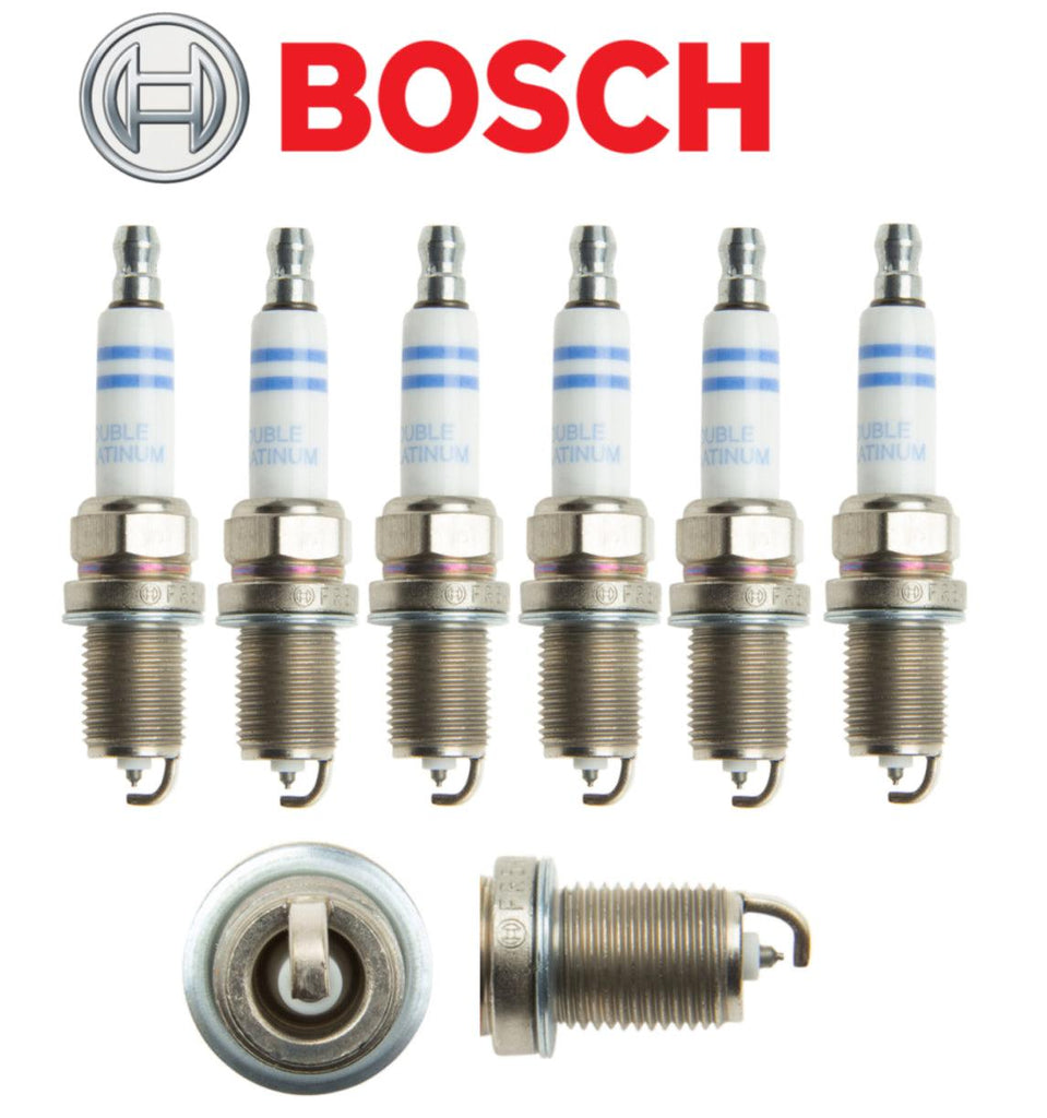 Spark Plug Double Platinum (6Pcs) OEM Bosch for Audi Porsche Volkswagen V6 3.0L