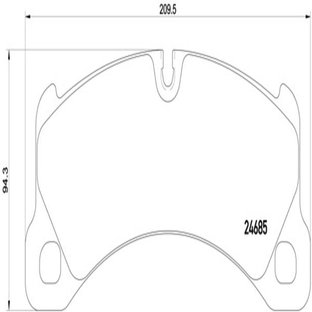 Brembo Front Disc Brake Pad Set for 11-13 Cayenne (P65026)