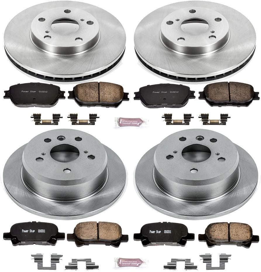 KOE1065 Autospecialty Front and Rear Replacement Brake Kit-Oe Brake Rotors & Ceramic Brake Pads