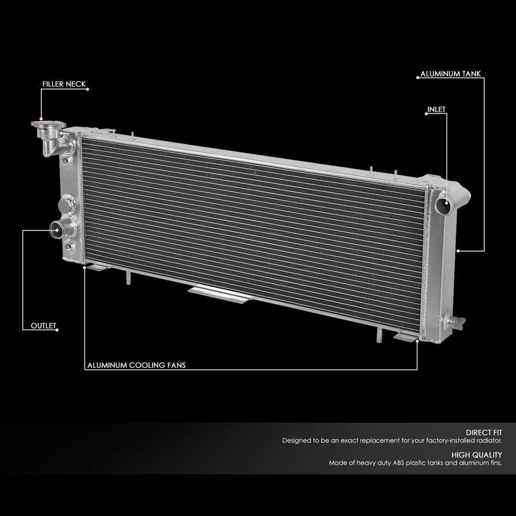 RA-CHEROKEE-91-3 3-Row Full Aluminum Radiator Compatible with 91-01 Cherokee/91-92 Comanche