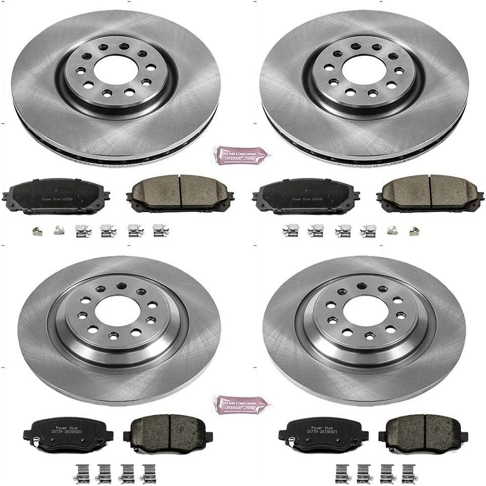 KOE6541 Autospecialty Front and Rear Replacement Brake Kit-Oe Brake Rotors & Ceramic Brake Pads
