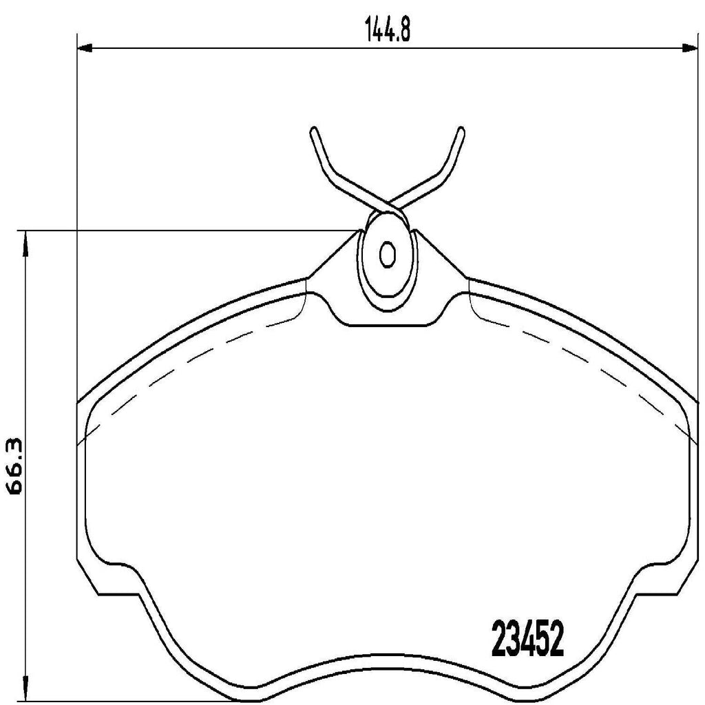 Brembo Front Disc Brake Pad Set for Discovery, Range Rover (P44008)