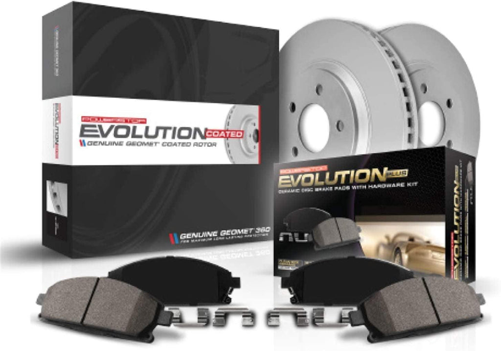 CRK5438 Coated Brake Rotor & Ceramic Brake Pads- Front