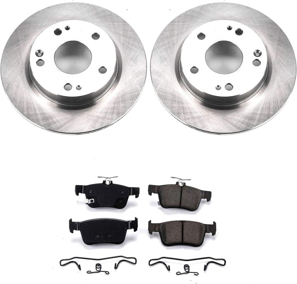 KOE7725 Autospecialty Rear Replacement Brake Kit-Oe Brake Rotors & Ceramic Brake Pads