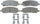 Silver 14D1172CH Ceramic Rear Disc Brake Pad Set with Hardware