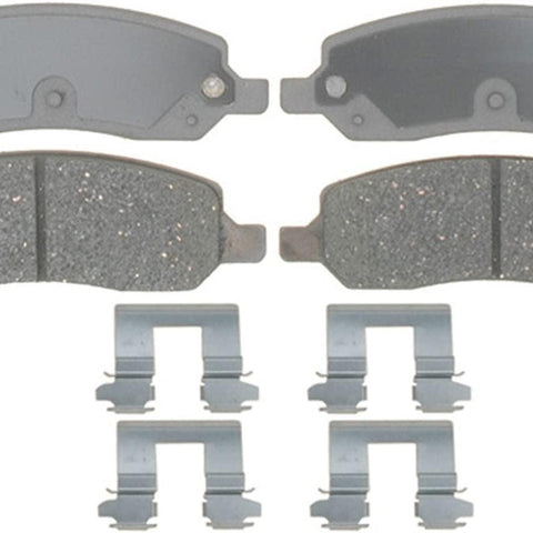 Silver 14D1172CH Ceramic Rear Disc Brake Pad Set with Hardware