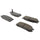 Centric Rear Disc Brake Pad for Legacy, Impreza (102.04710)