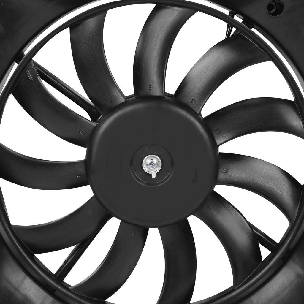 OEM-RF-0022 Factory Style Radiator Cooling Fan Assembly Cooling Efficiency Improved Direct Replacement [Compatible with 01-05 Santa Fe Left Position]