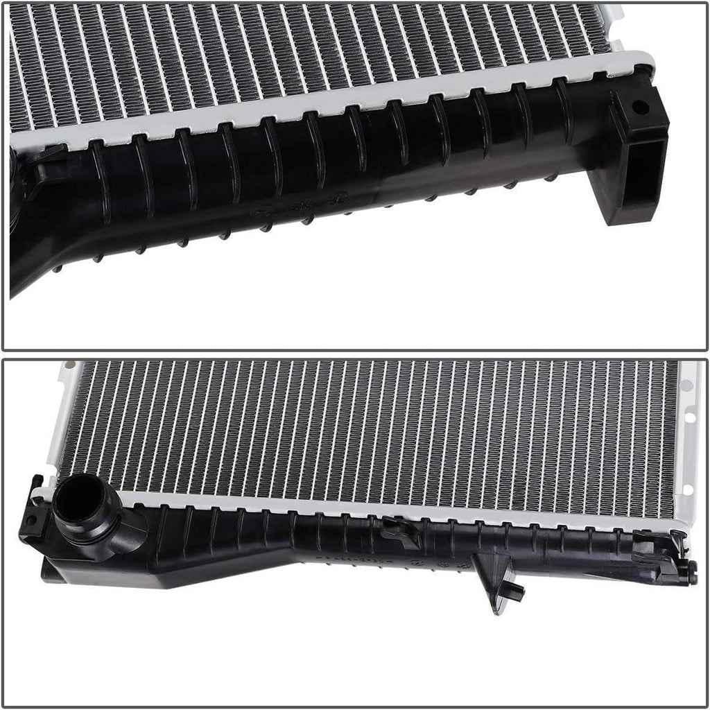 OEM-RA-2284 OE Style Aluminum Core Radiator Compatible with 99-06 BMW 525I / 528I / 530I / 545I, 25-9/16" W X 17-1/2" H X 1-5/8" D, 1-1/2" Inlet, 1-1/2" Outlet