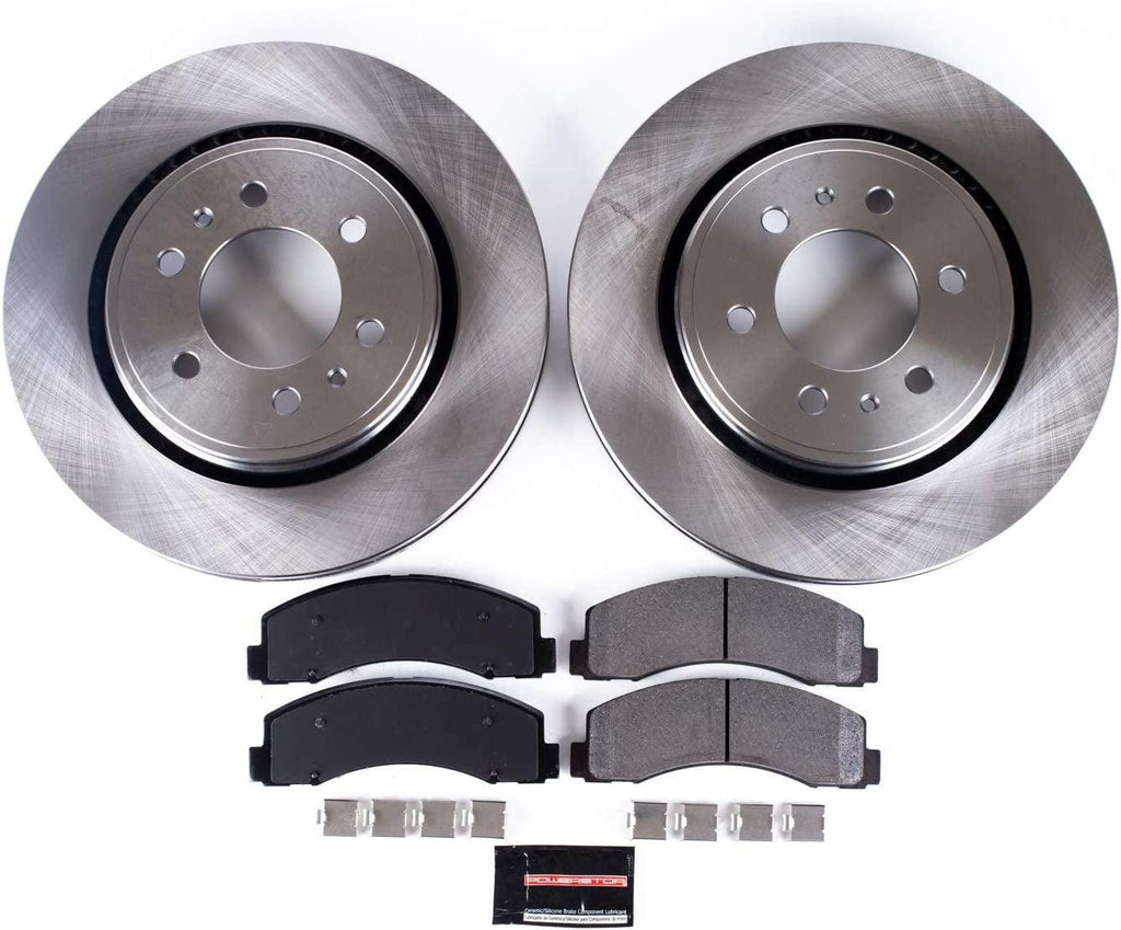 Power Stop KOE3167 Autospecialty Front Replacement Brake Kit-Oe Brake Rotors & Ceramic Brake Pads