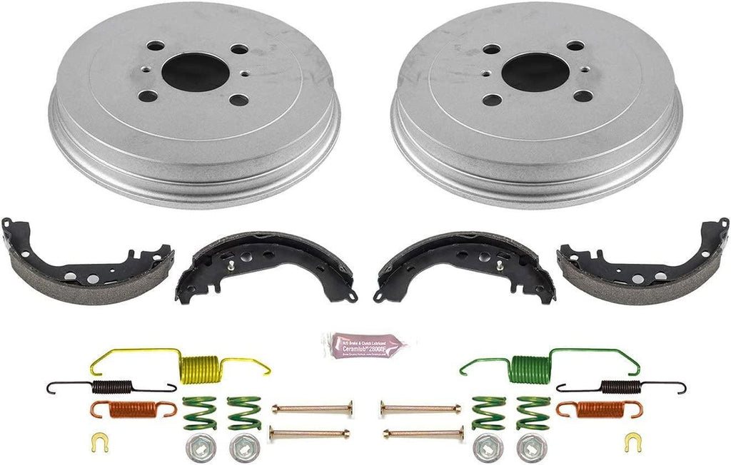 KOE15365DK Autospecialty Rear Replacement Brake Kit-Oe Brake Drums & Ceramic Brake Pads