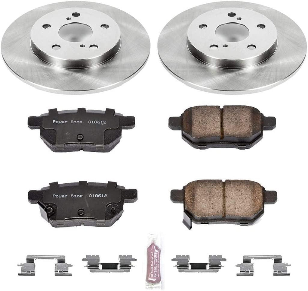 KOE4737 Autospecialty Rear Replacement Brake Kit-Oe Brake Rotors & Ceramic Brake Pads