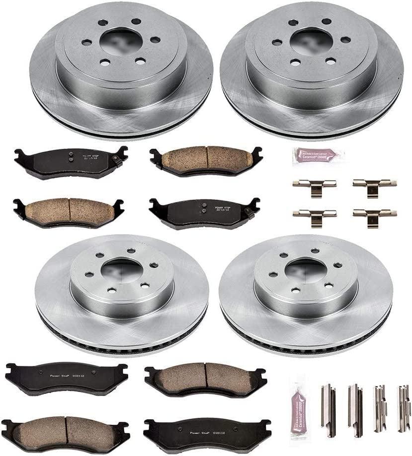 KOE4471 Autospecialty Front and Rear Replacement Brake Kit-Oe Brake Rotors & Ceramic Brake Pads