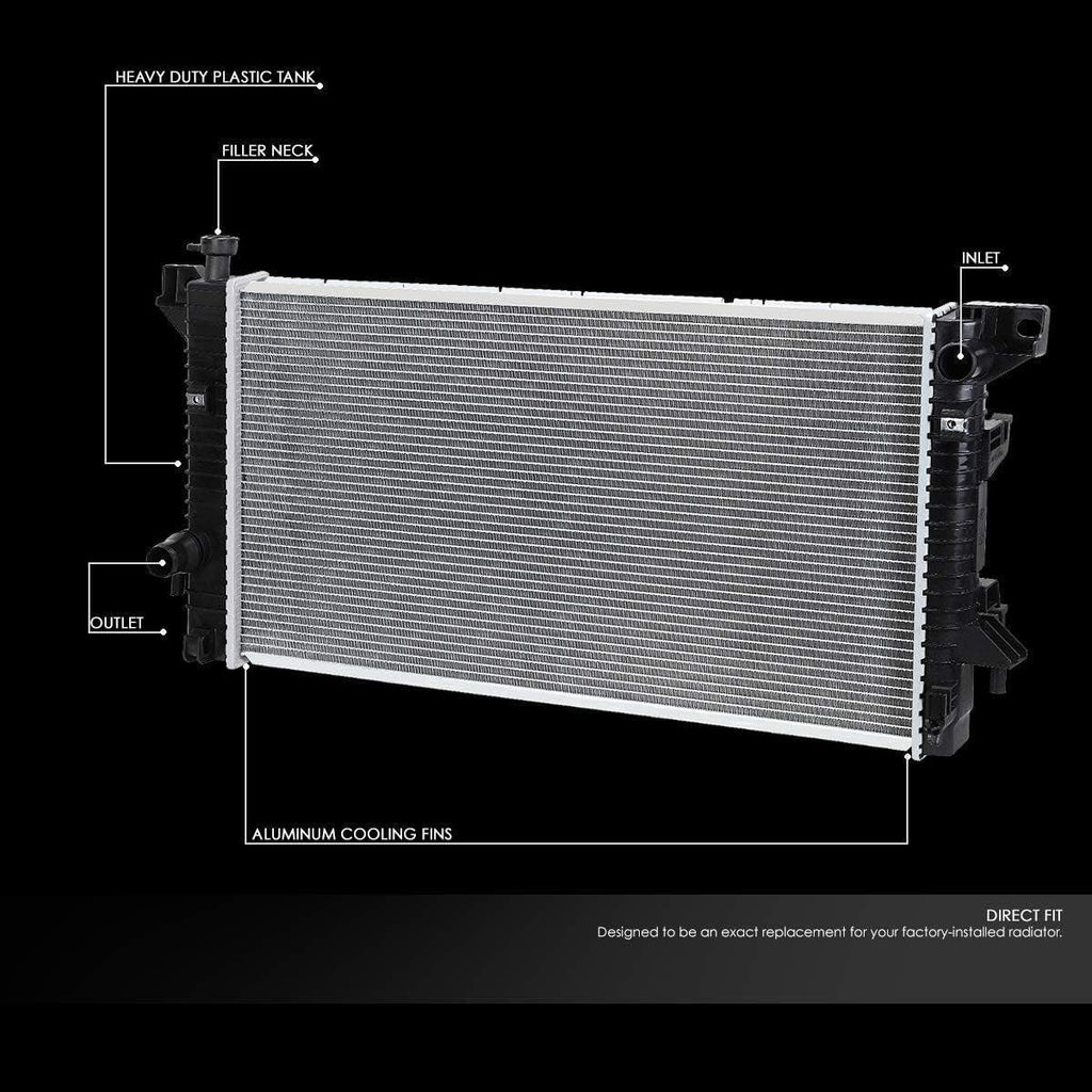 OEM-RA-13099 OE Style Bolt-On Aluminum Core Radiator Replacement Compatible with 09-10 F-150/09-14 Expedition AT, 31-1/2" W X 16-1/2" H X 15/16" D; 1-1/2" Inlet, 1-9/16" Outlet