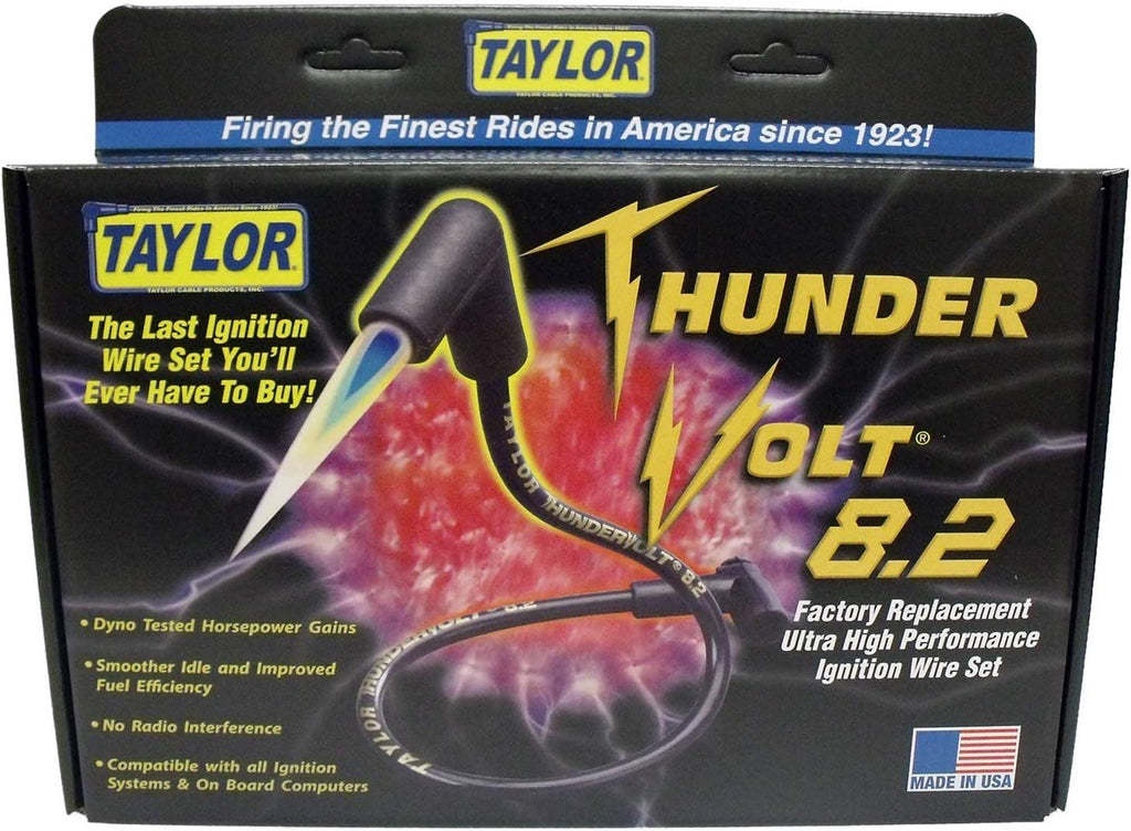 82205 Thundervolt 8.2 Spark Plug Wire Set, Red