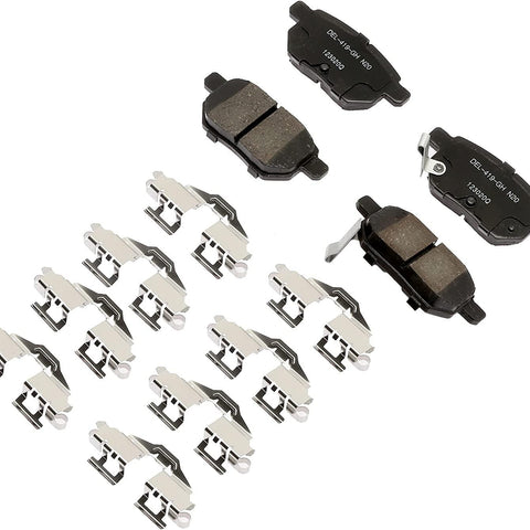 Acdelco Gold 17D1354CHF1 Ceramic Rear Disc Brake Pad Kit with Clips