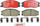 Brembo Front Disc Brake Pad Set for Santa Fe, XG350, Sedona, XG300 (P30013N)