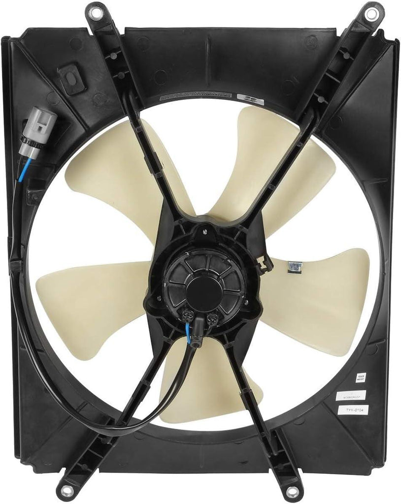 OEM-RF-0261 Factory Style Radiator Cooling Fan Assembly Cooling Efficiency Improved Direct Replacement [Compatible with 1992-1996 Camry 2.2L] Black