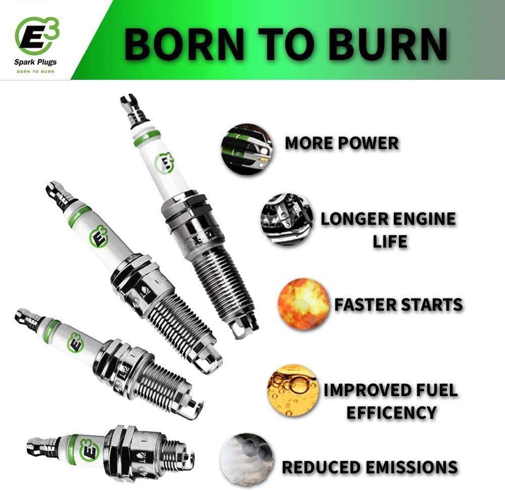 E3.70 Premium Automotive Spark Plug W/Diamondfire Technology (Pack of 1)