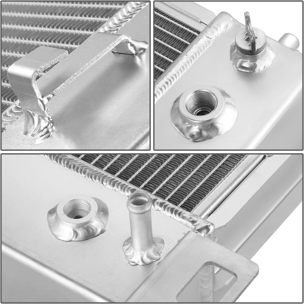 RA-YUKOH-2 2-Row 34" Wide Full Aluminum Radiator Compatible with 02-14 Escalade / 99-13 Silverado 1500 2500/07-13 Avalanche / 00-14 Yukon 4.8L, 5.3L, 6.0L, 6.2L