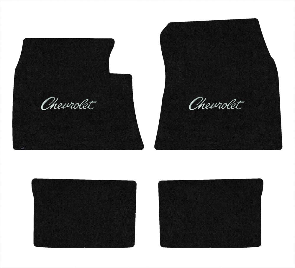 Lloyd Velourtex Front & Rear Mats for '59-60 Biscayne W/Silver Chevy Letters