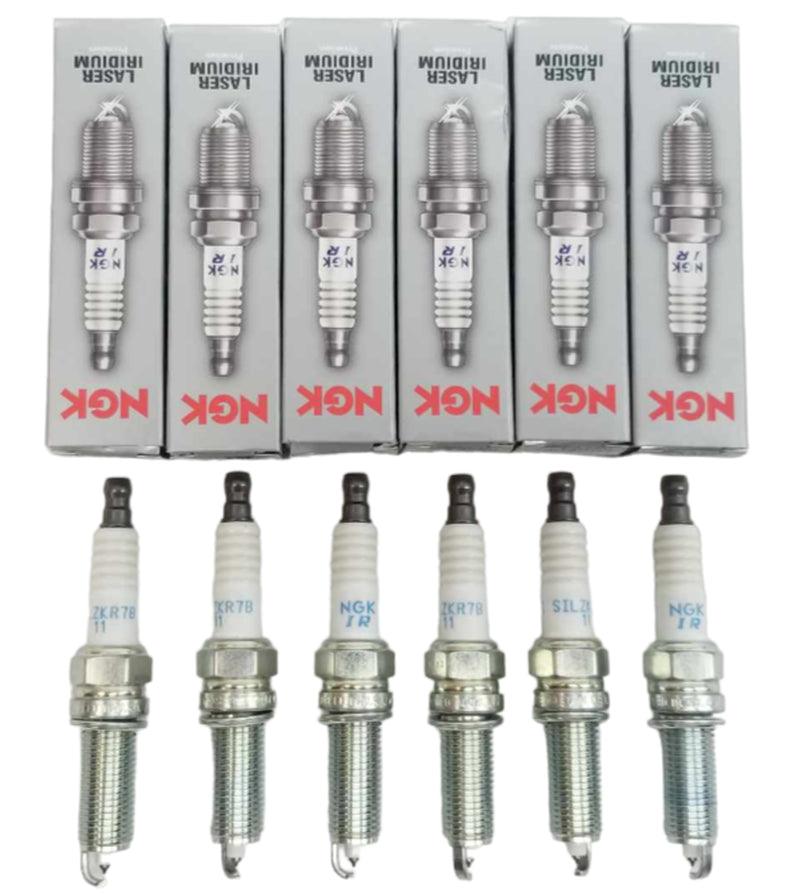 Set of 6 NGK SILZKR7B11 Laser Iridium Spark Plug'S for Hyundai & Kia