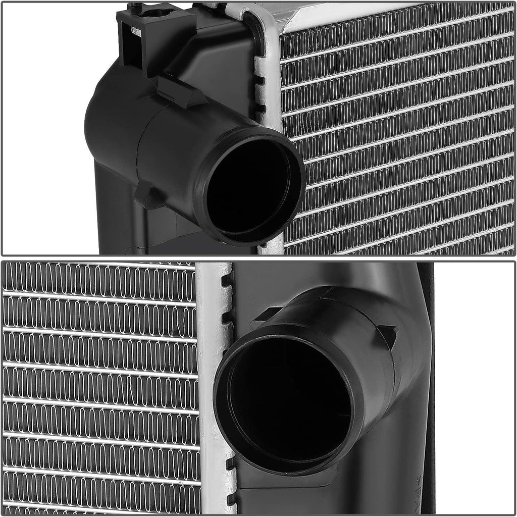 OEM-RA-13383 1-Row OE Style Bolt-On Aluminum Cooling Radiator Compatible with 09-15 Toyota RAV4, 15-11/16" W X 26-3/8" H X 7/8" D, 1-1/2" Inlet / 1-1/2" Outlet