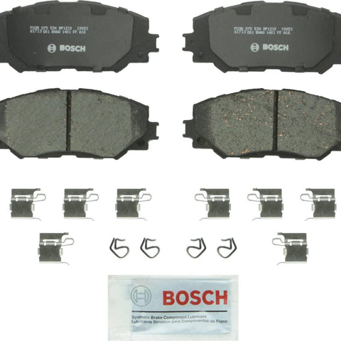 BOSCH BP1210 Quietcast Premium Organic Disc Brake Pad Set - Compatible with Select Lexus Hs250H; Pontiac Vibe; Scion Xb, Xd; Toyota Corolla, Matrix, Prius V, RAV4; FRONT