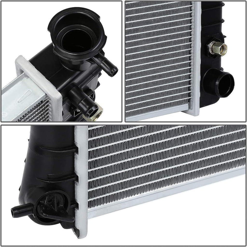OEM-RA-0434 434 Aluminum Radiator Compatible with 88-93 C1500 C2500 C3500 K1500 K2500 K3500 AT,20-3/4"W X 17-1/4" H X 1-1/4" D,1-5/16" Inlet / 1-9/16" Outlet