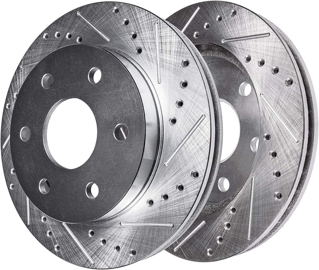 Detroit Axle - Brake Kit for Silverado Sierra Suburban Yukon XL Avalanche 1500 Tahoe Escalade ESV EXT Replacement Front Rear Brakes Rotor Ceramic Brake Pads : 12 Inch Front and 12.99 Inch Rear Rotors
