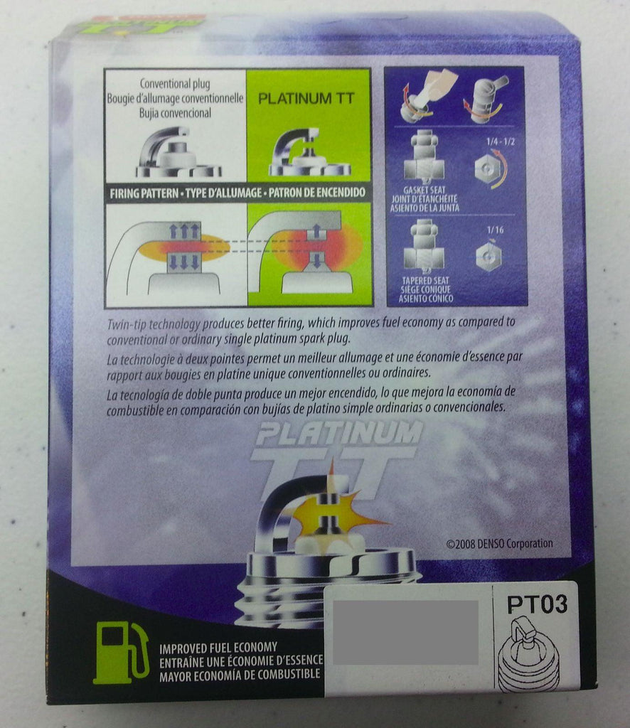 4X DENSO PQ16TT Platinum-Titan