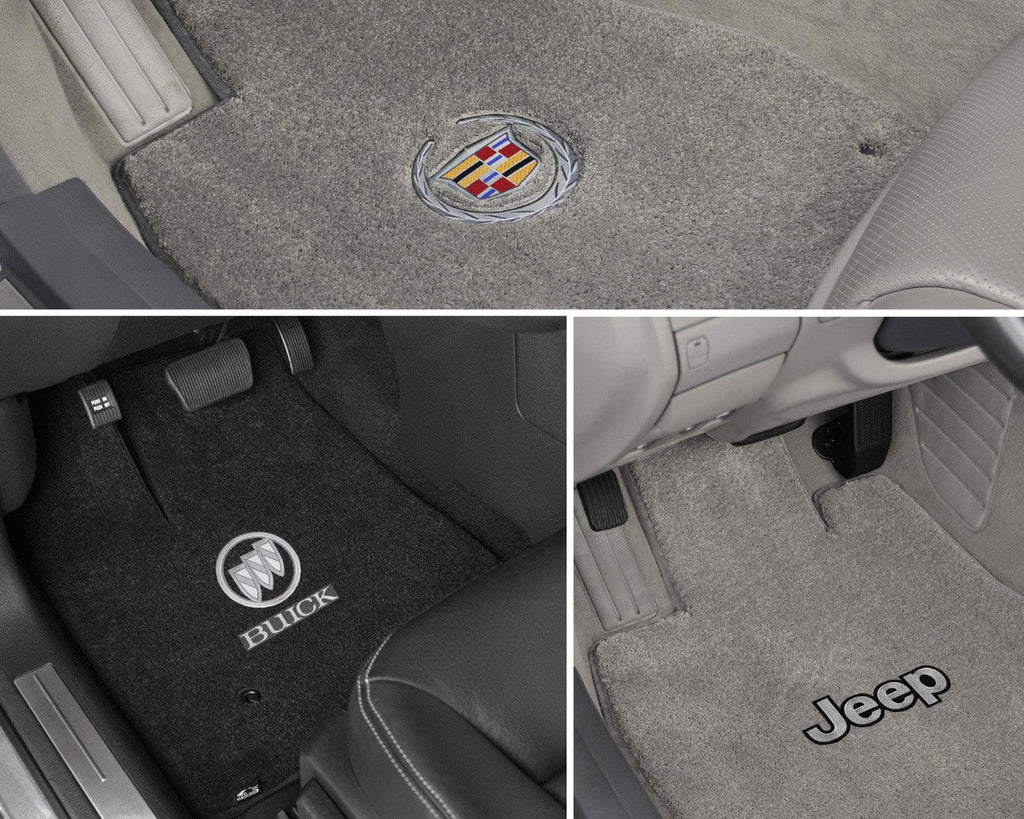 Lloyd Luxe Front & Rear Mats for '69-71 Chevy Bel Air W/Red on Black Chevy