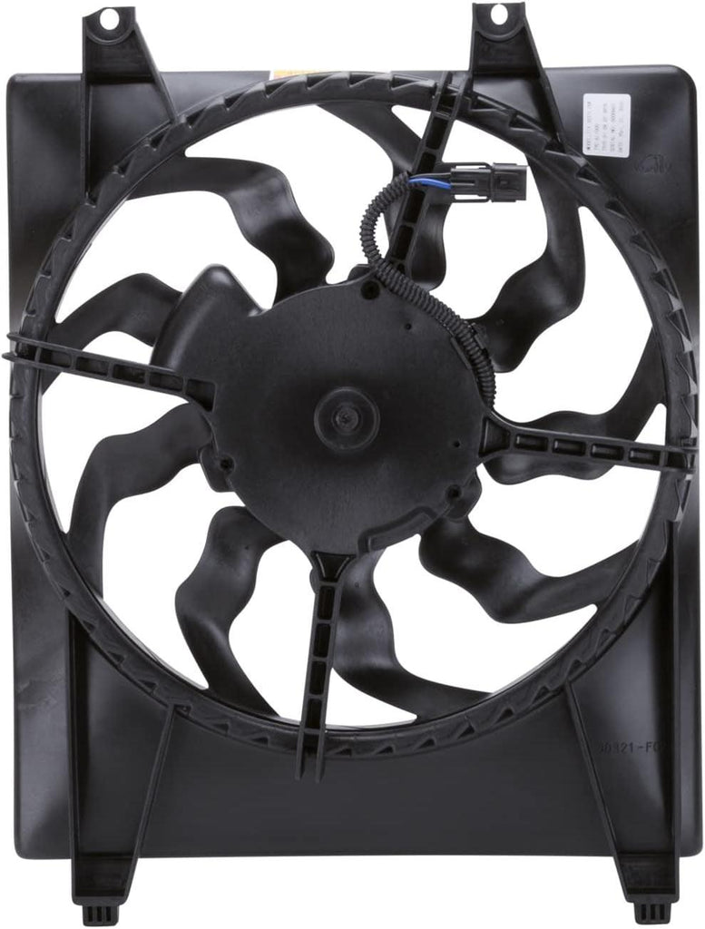 TYC 611000 Hyundai Santa FE Replacement Condenser Cooling Fan Assembly
