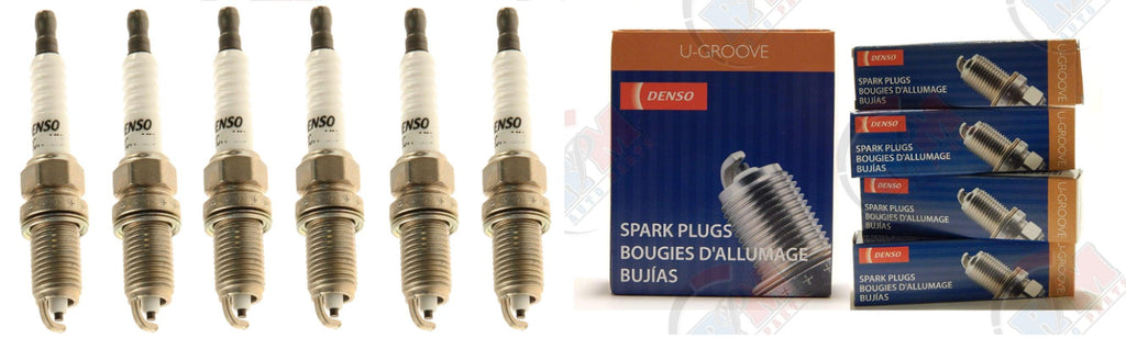 DENSO "U-GROOVE" Spark Plugs (Set of 6) 2001-2006 for Toyota Sienna 3.0L 3.3L V6