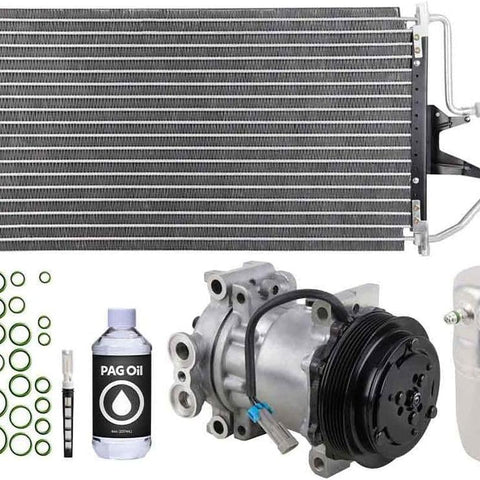 A/C Kit W/Ac Compressor Condenser & Drier for Chevy Tahoe Silverado Cheyenne Pickup GMC Sierra Yukon GMT400 - Buyautoparts 60-82400CK New