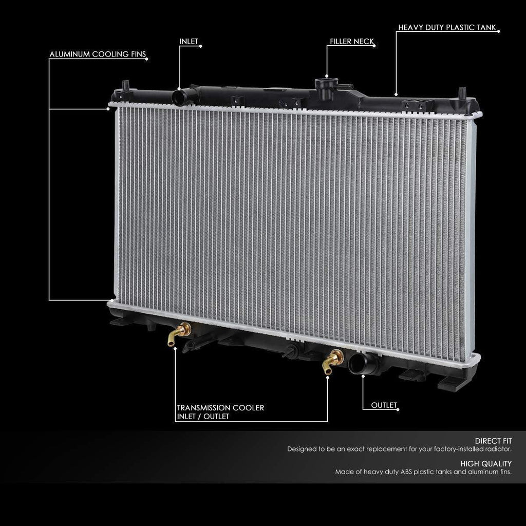 OEM-RA-2443 2443 Aluminum Radiator Compatible with 02-06 CR-V AT/03-06 Element,29-1/16" W X 15-3/4" H X 5/8" D,1-1/4" Inlet / 1-1/4" Outlet