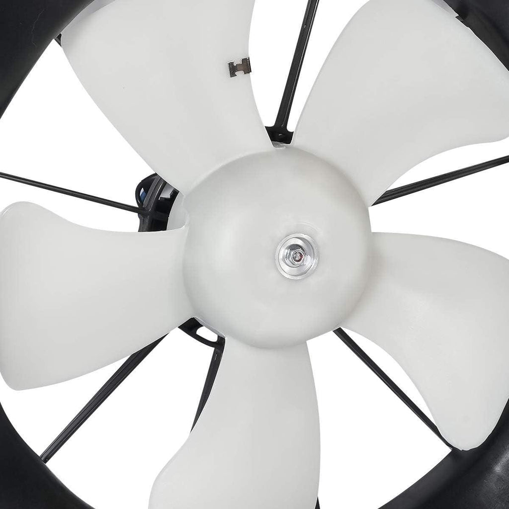 OEM-RF-0182 Factory Style Radiator Cooling Fan Assembly Cooling Efficiency Improved Direct Replacement [Compatible with 2001-2005 Civic],Black