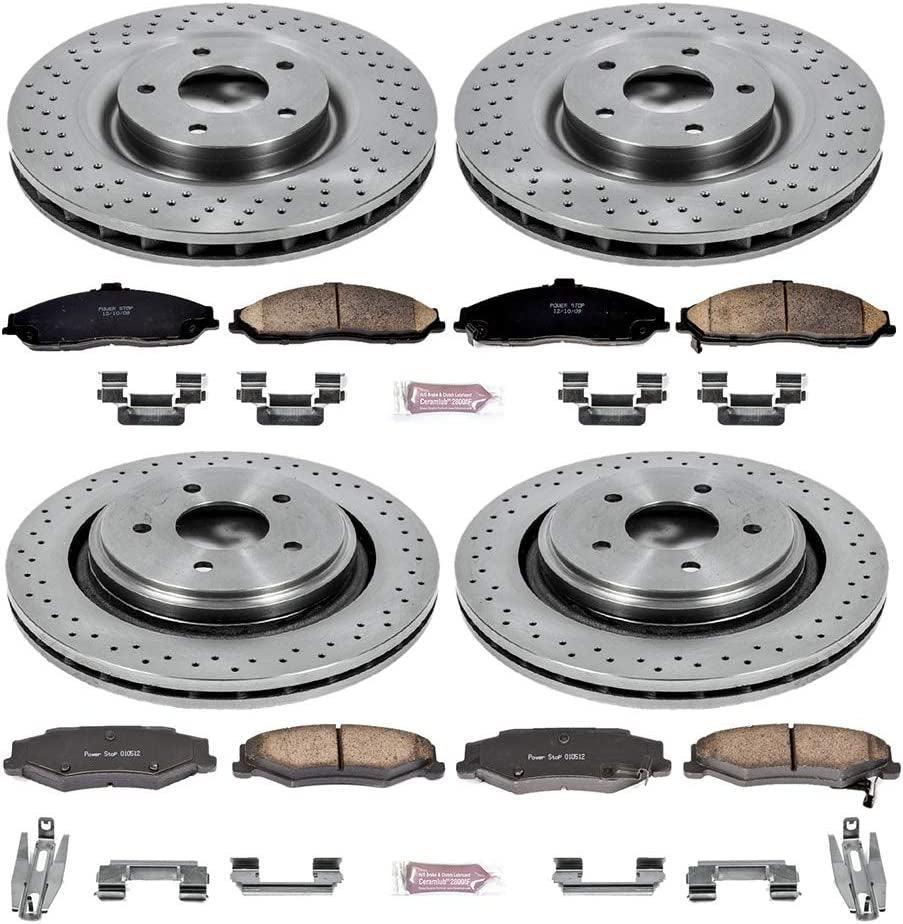 KOE4400 Autospecialty Front and Rear Replacement Brake Kit-Oe Brake Rotors & Ceramic Brake Pads