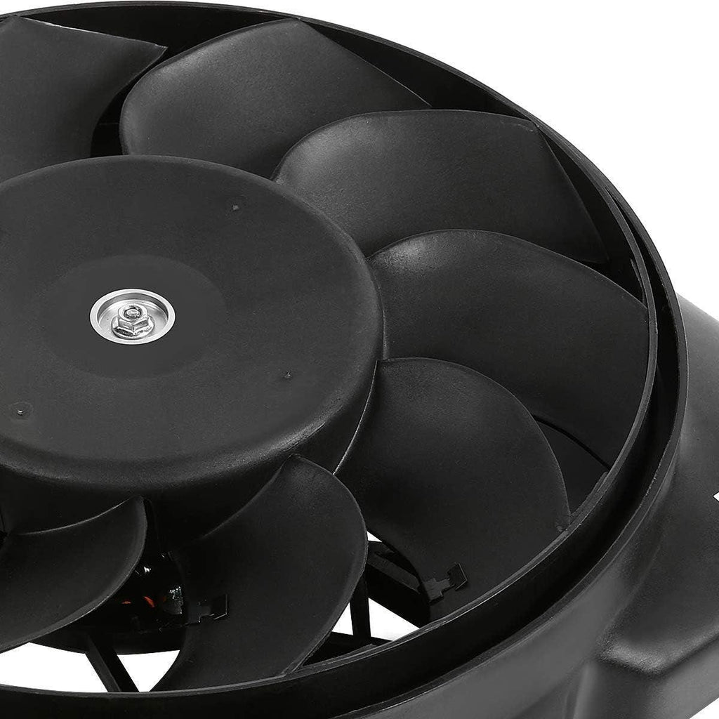 OEM-RF-0041 Factory Style Radiator Cooling Fan Assembly Cooling Efficiency Improved Direct Replacement [Compatible with 97-01 Jeep Cherokee] Black