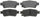 SGD1088C Service Grade Ceramic Disc Brake Pad Set