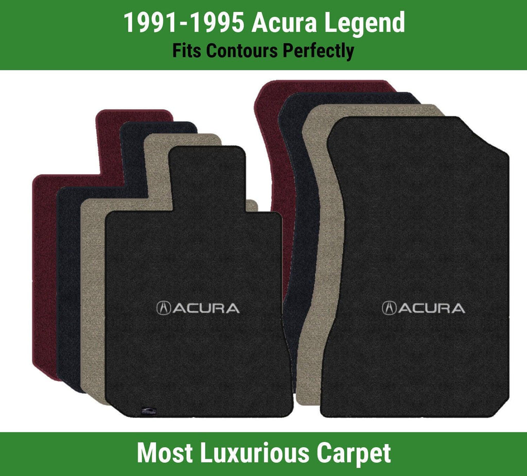 Lloyd Luxe Front Carpet Mats for '91-95 Acura Legend W/Acura a with Acura Word