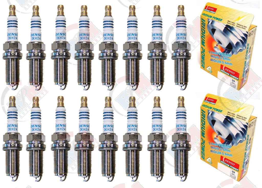 DENSO "IRIDIUM POWER" Spark Plugs IKH24 5346 (Set of 16)