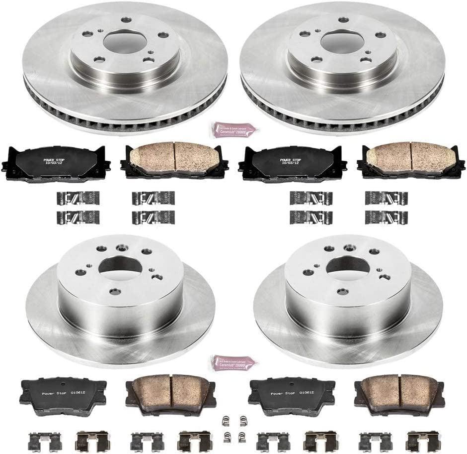 KOE2822 Autospecialty Front and Rear Replacement Brake Kit-Oe Brake Rotors & Ceramic Brake Pads
